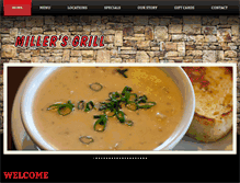 Tablet Screenshot of millers-grill.com